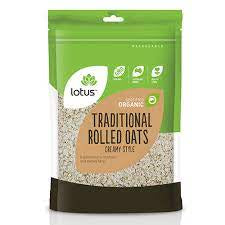 LOTUS ORGANIC TRADITIONAL ROLLED OATS 750GM