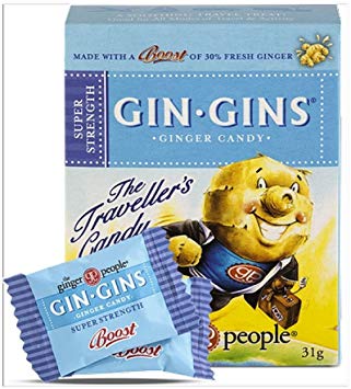 GIN GIN  CHEWY GINGER TRAVEL  BOX 31GM