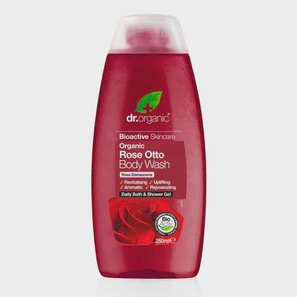 Dr Organic Rose Otto Body Wash 250ml