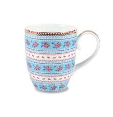 Pip Studio Porcelain Ribbon Rose Blue  Floral Mug Large