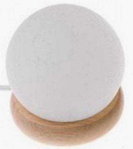 Salt Lamp Sphere White 10cm Mood Change