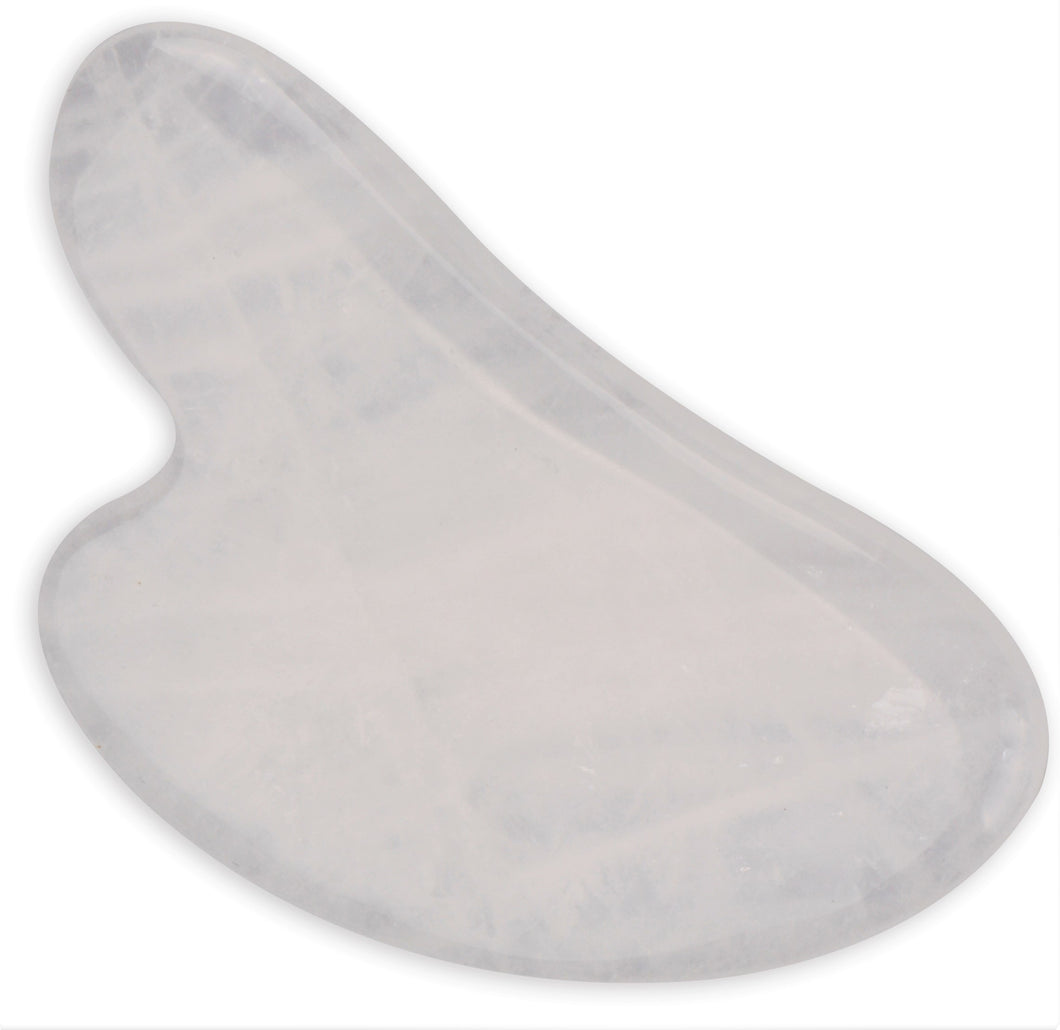 Heart Gua Sha Plate – Clear Quartz