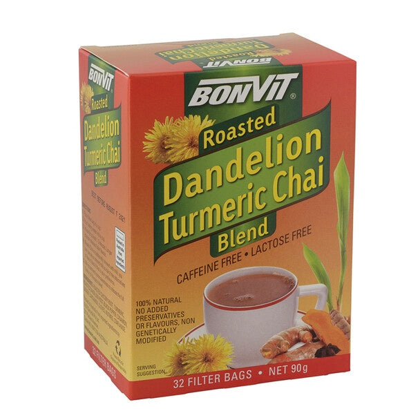 Bonvit Roasted Dandelion Turmeric Chai Blend Tea x32 Filter Bags
