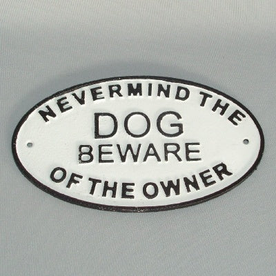 22cm Nevermind The dog Plaque