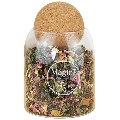 MagicT Daily Energizer 50g (Green tea, Peppermint, Rose petal, Cardamom, Ginger and Cinnamon)