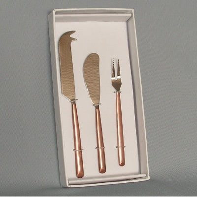 Copper Cheese Spade/Fork/Pate Box Set