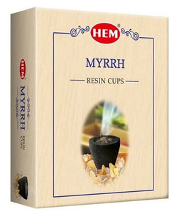 HEM Myrrh Resin Cups Box of 10