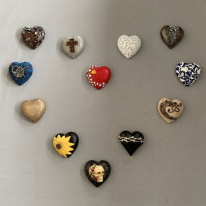 13cm Assorted Hearts