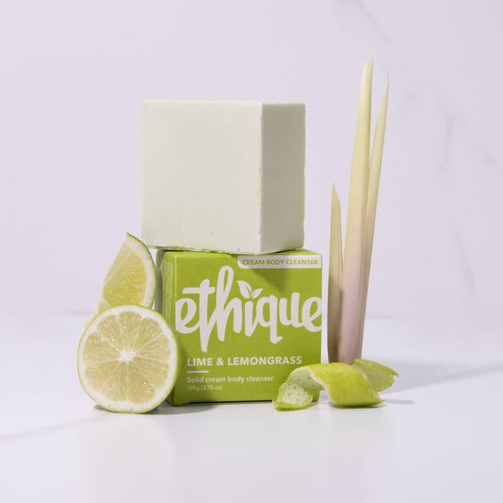 Lime & Lemongrass Solid cream body cleanser (105g)