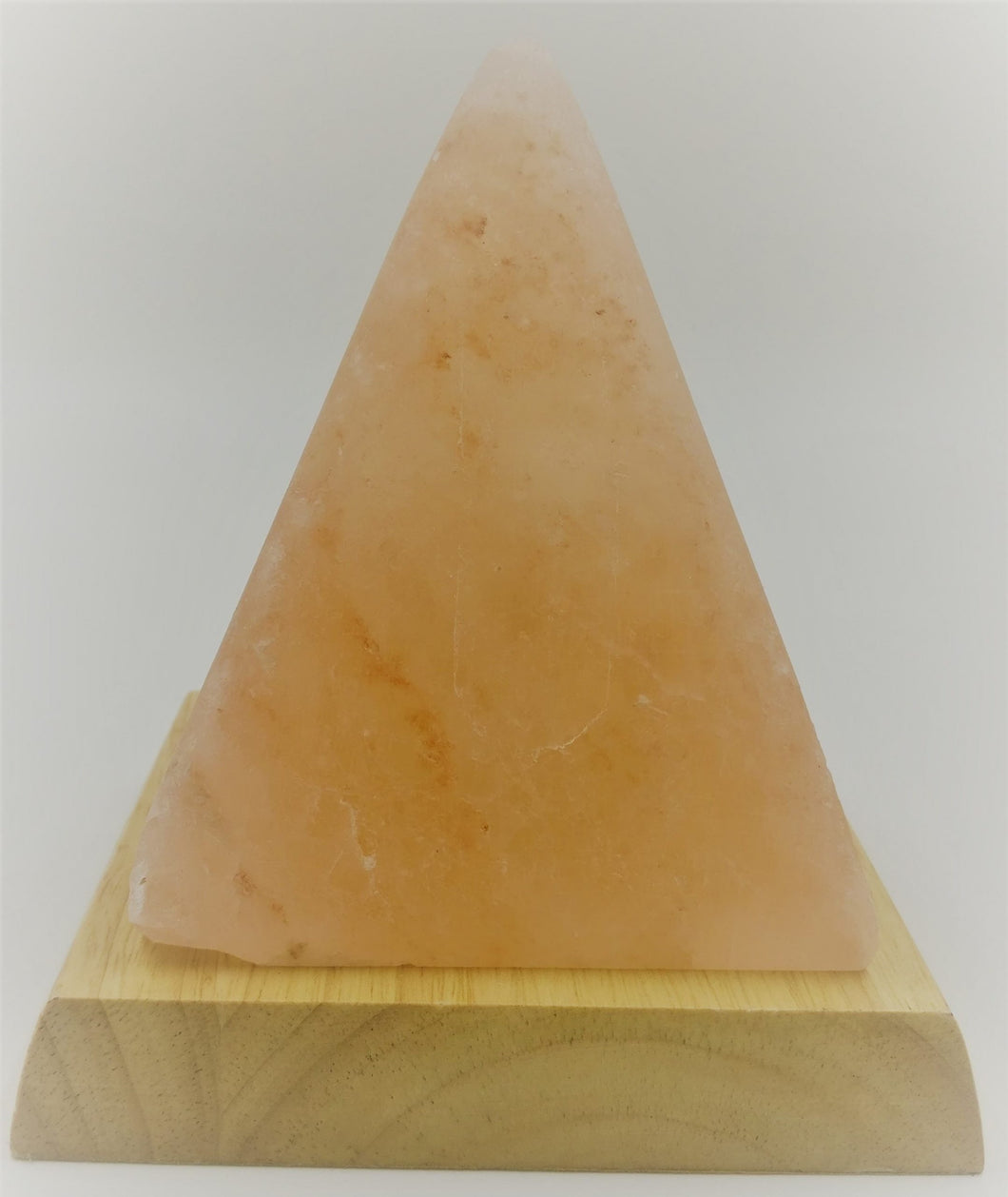 Salt Lamp Pyramid Orange 10cm