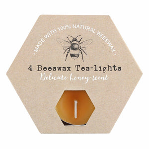 Set of 4 Beeswax Tealights