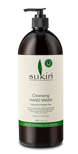 SUKIN CLEANSING HAND WASH PUMP 1 LITRE- Signature Scent