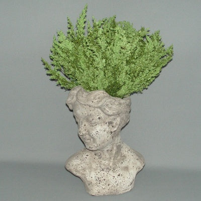 Head Planter 25cm W/PONYTAIL