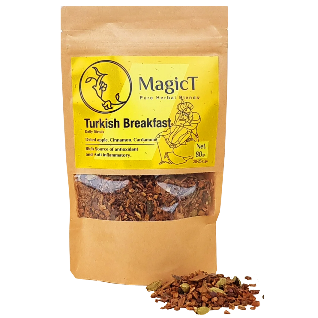 MagicT Daily Turkish Breakfast (Dried Apple, Cinnamon,Cardamom) 80g Pouch