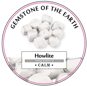 Tumbled stone – White Howlite