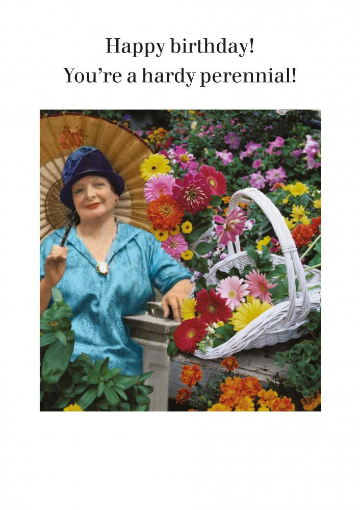 Cath Tate - Hardy Perennial- Birthday Card