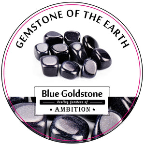 Tumbled stone – Blue GoldStone