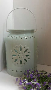 Mint Glazed Pottery Vase