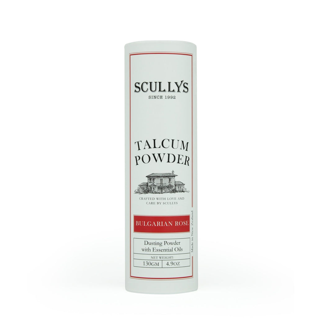 Scullys Bulgarian Rose Talcum Powder 130gm