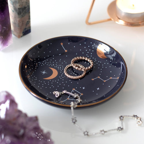 Ceramic Purple Star Sign Trinket Dish NEW!