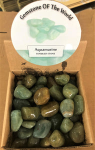 Aquamarine- Tumbled gemstones