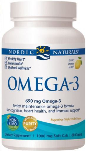 Nordic Naturals Omega3 Lemon 60 Softgels