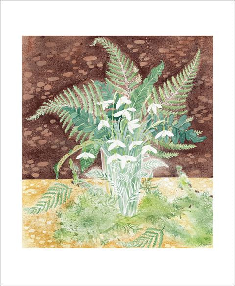 Art Angels - Snowdrop & Ferns - Card