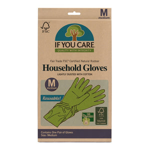 Natural Rubber Gloves (size M)