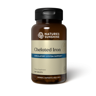 Iron, Chelated (180 tabs)