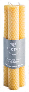 Hexton Rolled Beeswax Taper Candle Set 25x210mm