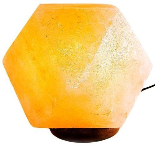 Salt Lamp USB Diamond 5cm Orange