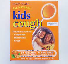 Kids Cough Lollipops orange flavoured