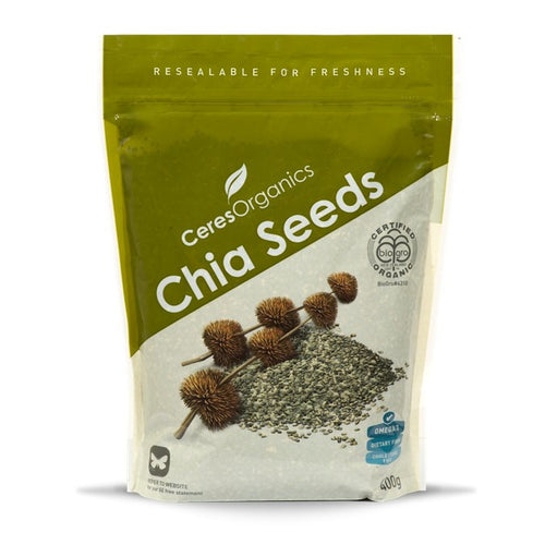 ORGANIC CHIA SEEDS, BLACK - 400G