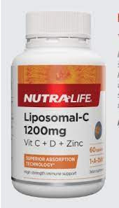 Liposomal 1200mg + D + Zinc  NEW PRODUCT
