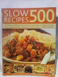 500 Slow Receipes Softcover Book by Catherine Atkinson & Jenni Fleetwood