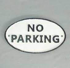 No Parking sign