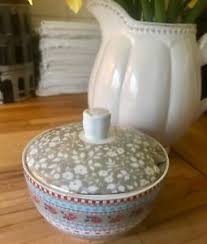 Pip Studio  Porcelain Ribbon Rose Khaki Sugar Bowl