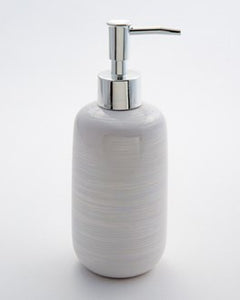 Pearl white soap dispenser