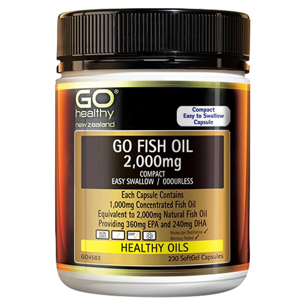 Fish Oil 2,000mg Compact Odourless  230 capsules