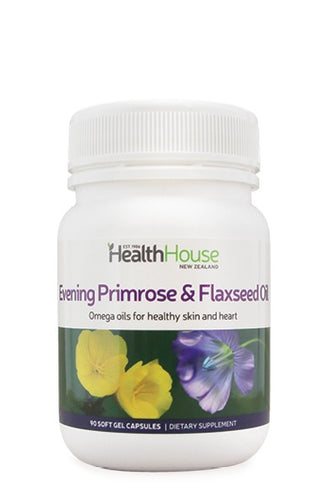 Health House Evening Primrose & Flaxseed Oil 90 capsules