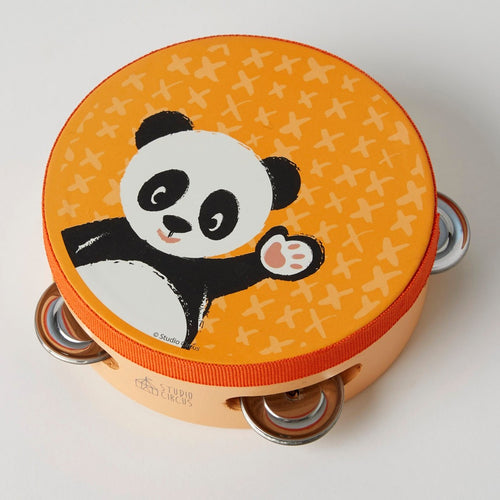 TAMBOURINE - PANDA 16 x 16 x 4.5cm