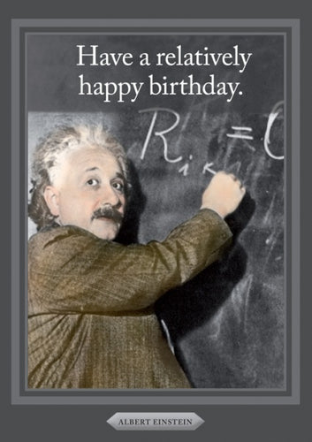 Cath Tate - Albert Einstein - Birthday Card