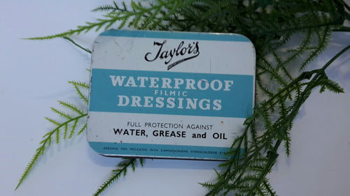 Vintage Taylors Waterproof Dressings Tin