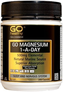 GO MAGNESIUM 1-A-DAY 500mg elemental-Marine Source