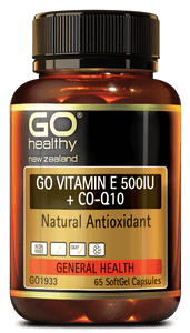 GO VITAMIN E 500IU + CoQ10 - Natural Antioxidant