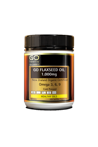 GO FLAXSEED OIL 1,000mg - NZ Organic Certified