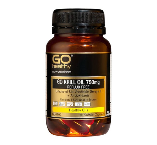GO KRILL OIL 750mg - Enhanced Bio-available Omega 3