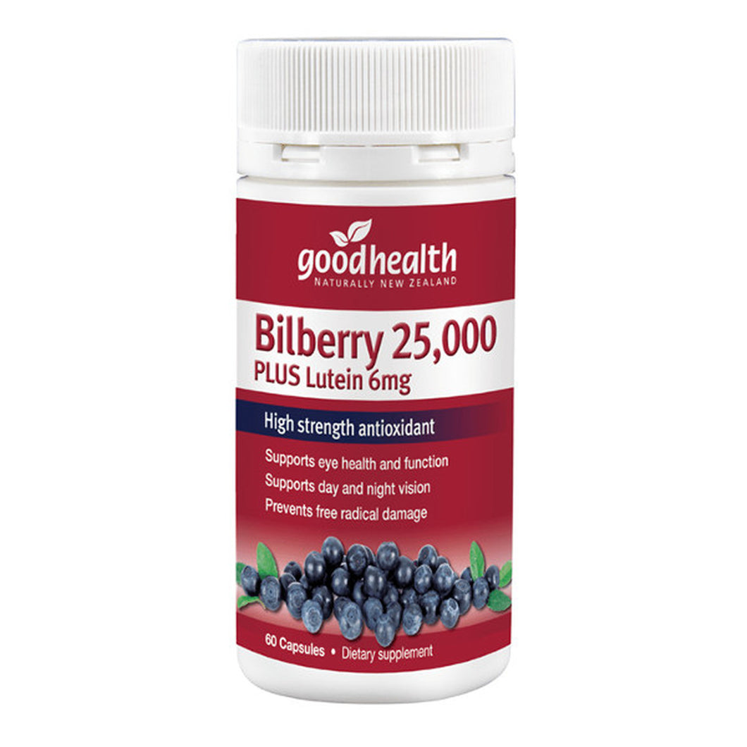 Bilberry 25,000mg Plus Lutein 6mg